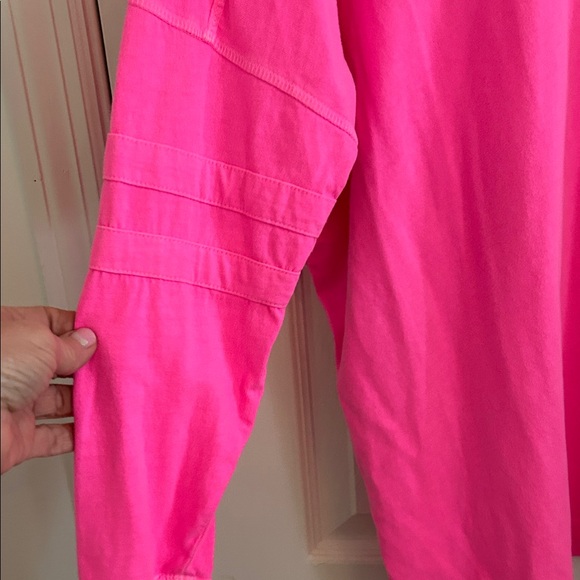 Free People Hot Pink Long Sleeve Top - Picture 7 of 9